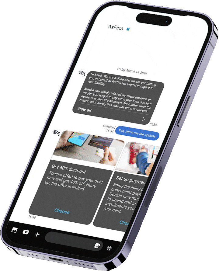 A cellphone with opened screens.